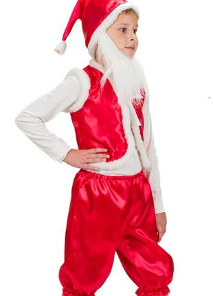 Детский карнавальный  костюм  гном красный3 фото