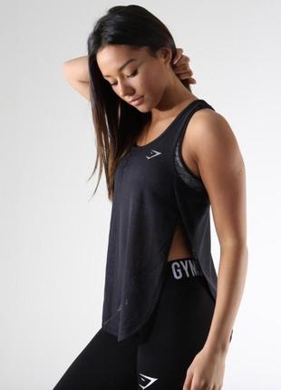 Майка накидка gymshark breeze vest xs1 фото