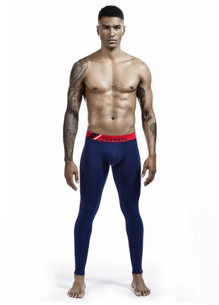 Мужские хлопковые кальсоны tauwell нательное белье подштаники на зиму. цвет: темно-синий