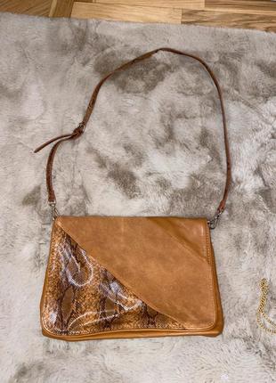 Zara сумка з натуральної шкіри