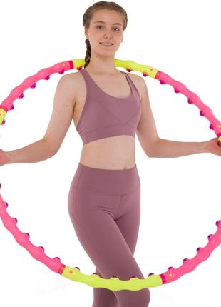 Обруч массажный hula hoop sport hoop js-6013 8 секций8 фото