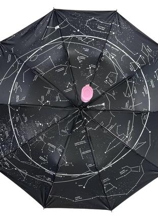 Зонт полуавтомат однотонный "звездное небо" от bellissimo, пудровый, 019302-74 фото