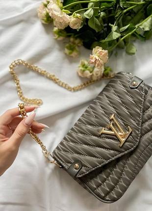 Сумка louis vuitton wave textile grey