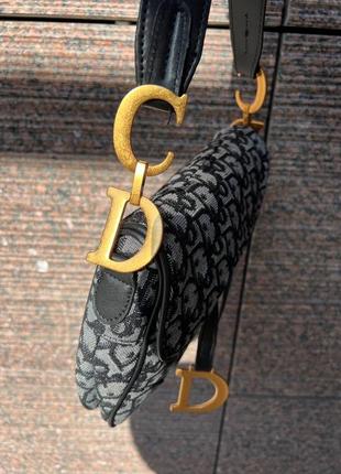 Сумка dior saddle textile 2