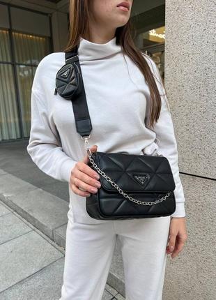 Сумка prada black 5