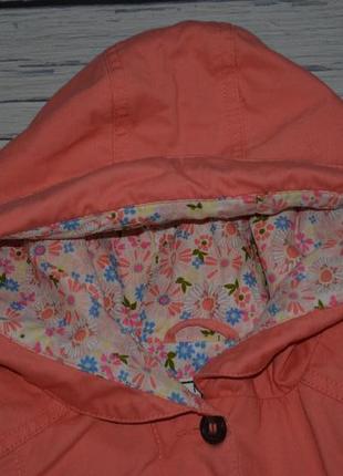 5 - 6 лет 116 см обалденная парка куртка курточка ветровка девочке цветы4 фото