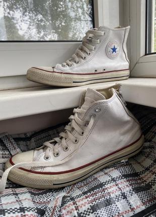 Кожаные кеды converse 41,52 фото