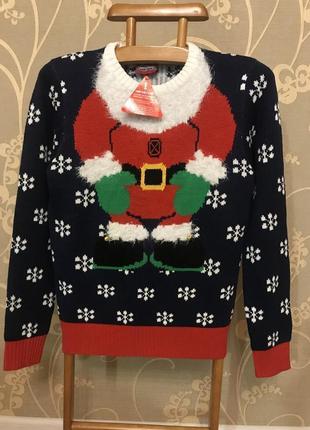 Очень красивый и стильный брендовый тёплый вязаный свитер 20.6 фото
