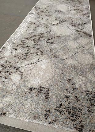 Доріжка на відріз бежева 0585 l.beige grey короткий ворс