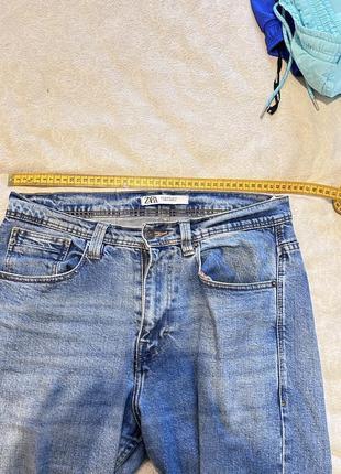 Zara чоловічі джинси/штани/сині джинси потерті джинси порвані3 фото