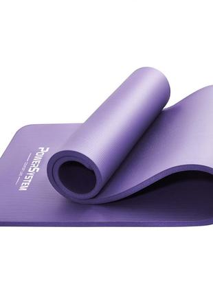 Килимок для йоги та фітнесу power system ps-4017 nbr fitness yoga mat plus purple (180х61х1)2 фото
