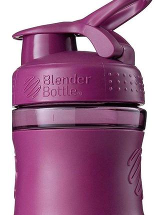 Шейкер спортивний (пляшка) blenderbottle sportmixer 20oz/590ml plum (original)3 фото