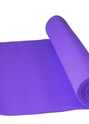 Килимок для йоги та фітнесу power system ps-4014 pvc fitness-yoga mat purple (173x61x0.6)5 фото