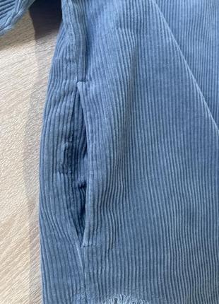 Вельветовая верхняя рубашка zara с карманами6 фото