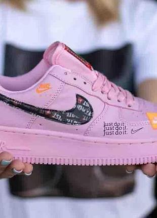 Nike air force 1 low “just do it” pink