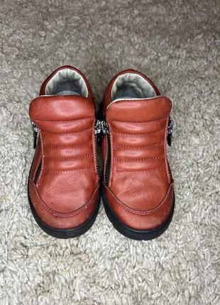 Демисезонные кожаные ботинки ботинки 24 р5 фото