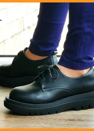 Жіночі чорні туфлі кросівки на танкетці сліпони мокасини (розміри: 36,37,38,39,40,41) -45993 фото