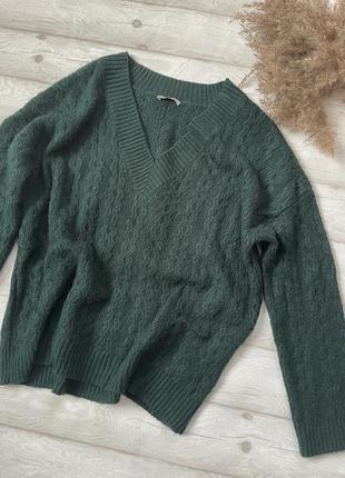Зеленый изумрудный свитер orsay5 фото