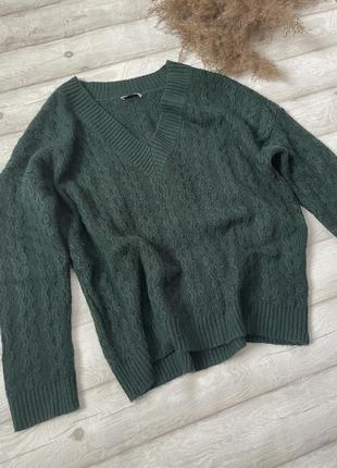 Зеленый изумрудный свитер orsay8 фото