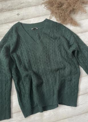 Зелений смарагдовий светр orsay7 фото
