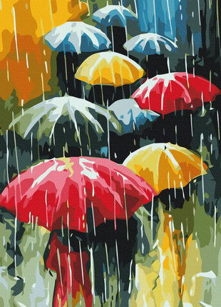 Bs52166 кольоровий дощ картина по номерах