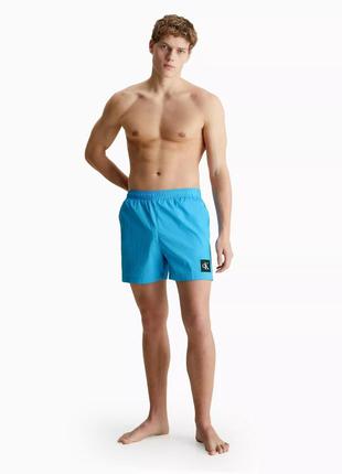 Новые шорты-плавки calvin klein (ck nylon drawstring waist swim shorts) с америки s,m,l4 фото