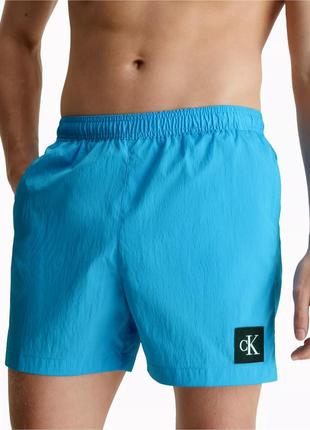 Новые шорты-плавки calvin klein (ck nylon drawstring waist swim shorts) с америки s