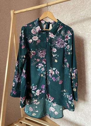 Подовжені спадаюча блуза з віскози