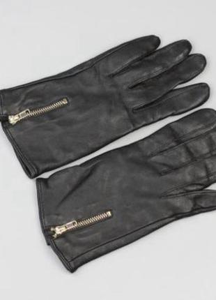 Фирменные кожаные перчатки