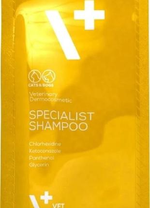 Шампунь для котів та собак vetexpert specialist shampoo 15 мл 1 шт  (5902414201224)