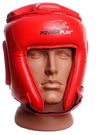 Боксерський шолом powerplay 3045 (турнірний), red xl