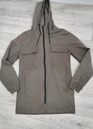 Тактический водонепроницаемый плащ куртка на молнии с капюшоном цвет хаки