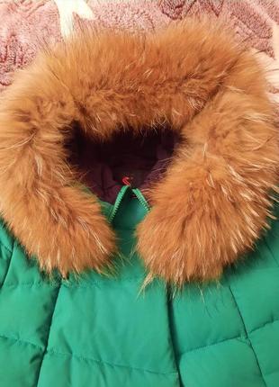 Пуховик з натуральним хутром