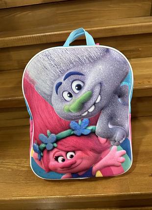 Детский рюкзак с мультяшными рисунками из троллей