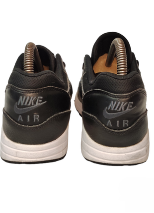 Nike air max 1 jewel black silver кроссовки5 фото