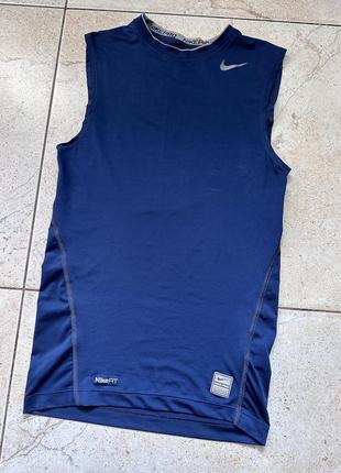 Синя майка для спорту nike