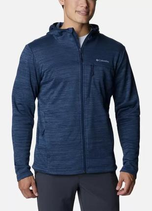 Чоловіча флісова толстовка columbia sportswear maxtrail ii з капюшоном та блискавкою