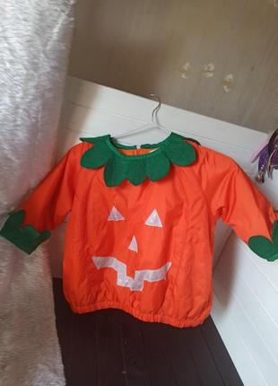 Карнавальный маскарадный косиюм наряд тыква на хеллоуин 3-5 лет