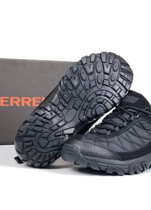 Чорні стильні чоловічі зимові утеплені кросівки на морози та холод/термушні чоловічі кросівки merrell/хлопчачі зимові кросівки