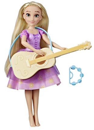 Модная кукла рапунцель и гитара, меняющая цвет, запутанная история5 фото