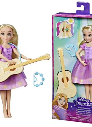 Модная кукла рапунцель и гитара, меняющая цвет, запутанная история6 фото