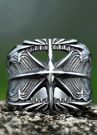 Кольцо перстень 17.5, 18, 19, 20, 20.5 р нержавеющая сталь панк рок металл