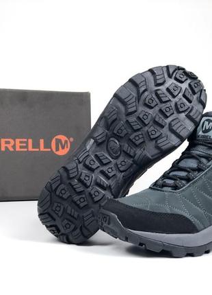 Чоловічі утеплені зимові черевики merrell/стильні кросівки на зиму/утеплені кросівки для хлопців/топ кроси термо для хлопців