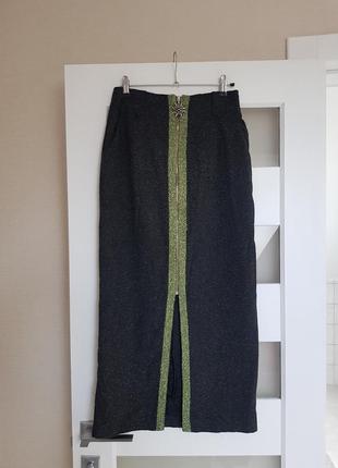 Теплая винтажная юбка с шерстью arido