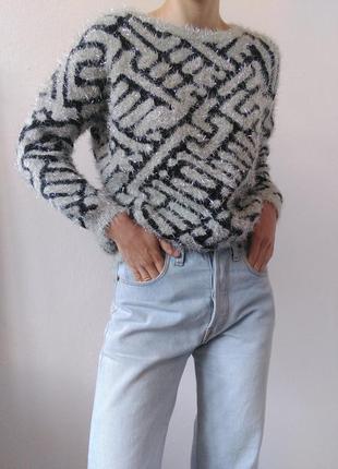 Качественный свитер брендовый джемпер пуловер реглан лонгслив кофта ворсистый свитер серый джемпер golden days paris4 фото