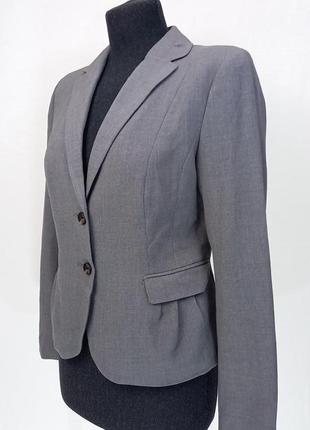 Костюм класичний next, піджак і спідниця міді, офісний стиль, сірого кольору
