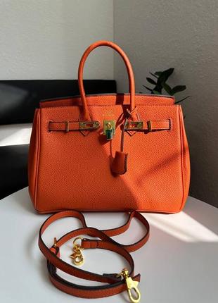 Женская сумка эрмес оранжевая hermes orange