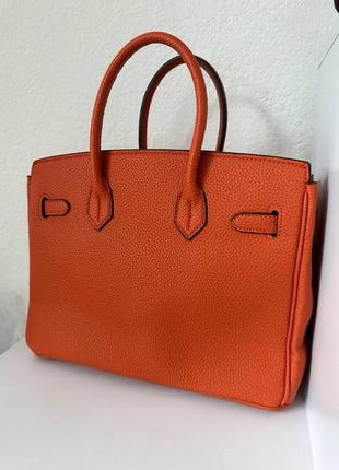 Женская сумка эрмес оранжевая hermes orange5 фото