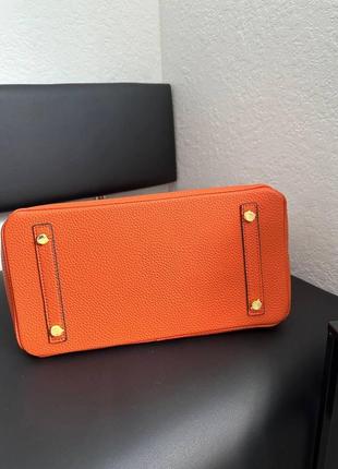 Женская сумка эрмес оранжевая hermes orange4 фото