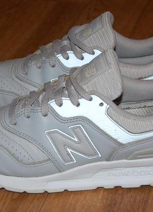 Кожаные рефлективные кроссовки 42 р new balance 997 н4 фото